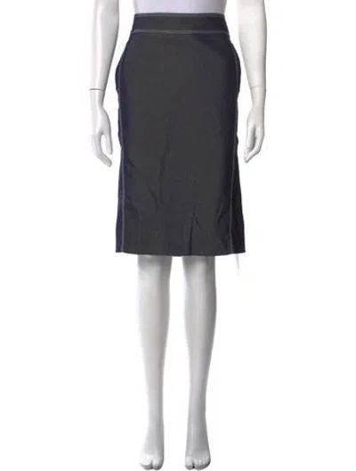 Pre-owned Marina Rinaldi Midi Length Skirt In Grey