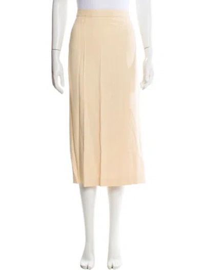 Pre-owned Marina Rinaldi Midi Length Skirt In Neutral