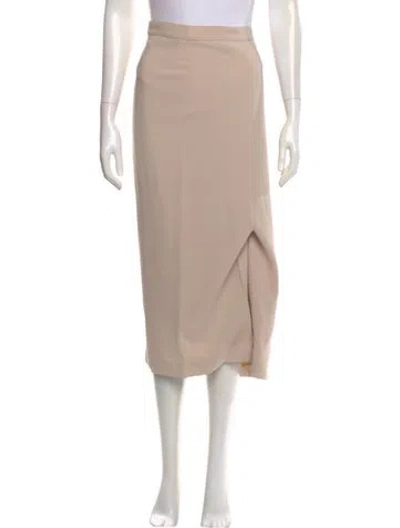 Pre-owned Marina Rinaldi Midi Length Skirt In Neutral
