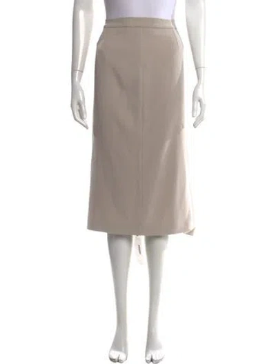 Pre-owned Marina Rinaldi Midi Length Skirt In Neutral