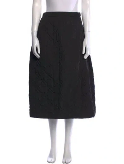 Pre-owned Marina Rinaldi Midi Length Skirt W/ Tags In Black