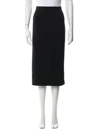 Pre-owned Marina Rinaldi Midi Length Skirt W/ Tags In Black