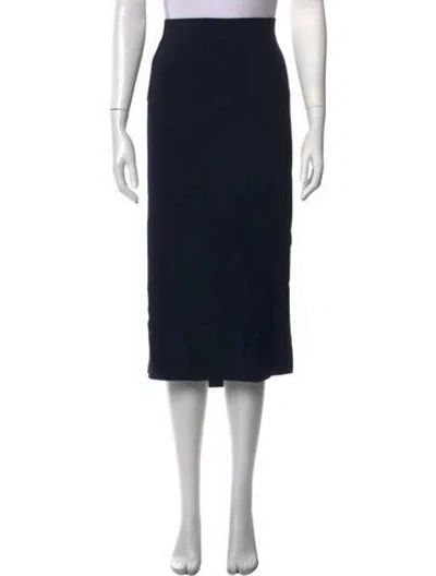 Pre-owned Marina Rinaldi Midi Length Skirt W/ Tags In Black