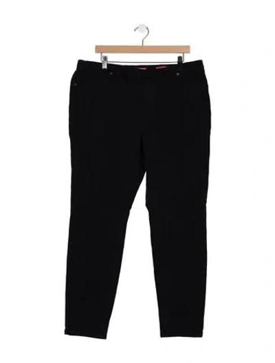 Pre-owned Marina Rinaldi Mid-rise Straight Leg Jeans In Black
