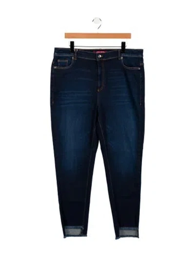 Pre-owned Marina Rinaldi Mid-rise Straight Leg Jeans In Blue