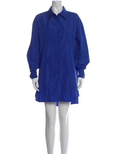 Pre-owned Marina Rinaldi Mini Dress In Blue