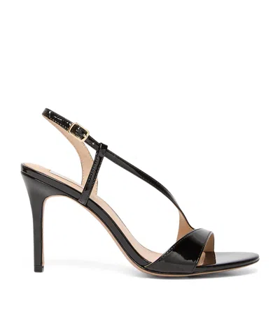 Marina Rinaldi Mirror-finish Sandals 100 In Black