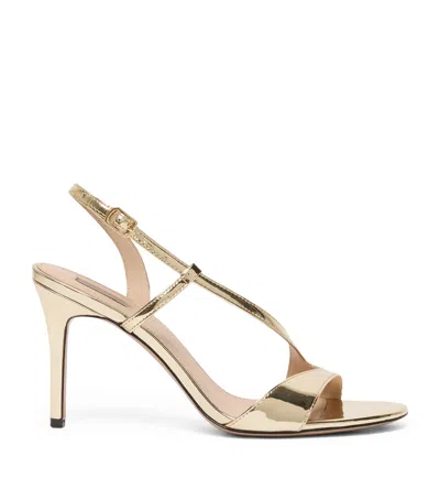 Marina Rinaldi Mirror-finish Sandals 100 In Neutral
