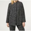 Marina Rinaldi Bouclé Open-front Blazer In Black