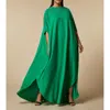 Marina Rinaldi X Dima Ayad Pleated Battage Maxi Dress In Green