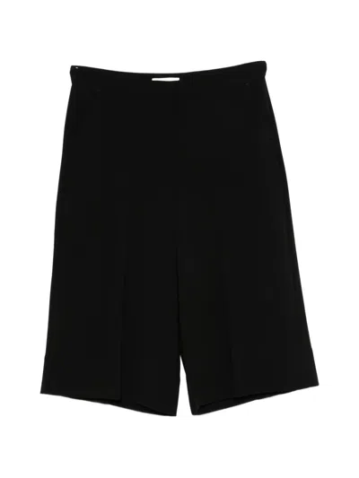 Marina Rinaldi Mrnaceri Pressed-crease Shorts In Black