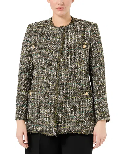 Marina Rinaldi Mrncardato Boucle Jacket In Brown