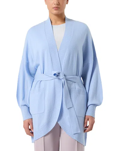 Marina Rinaldi Mrnelmo Light Blue Cashmere Cardigan
