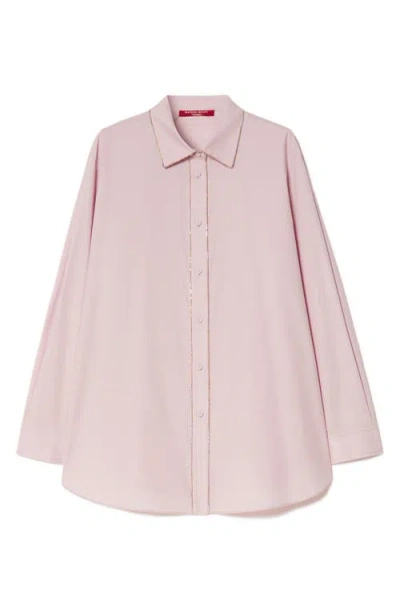 Marina Rinaldi Mrs. Sante Cotton Shirt In Pink