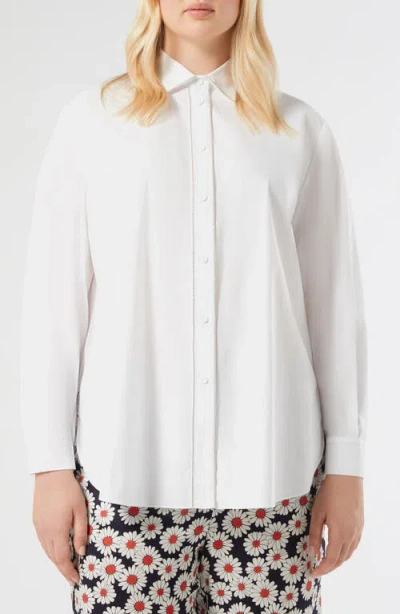 Marina Rinaldi Mrs. Sante Cotton Shirt In White