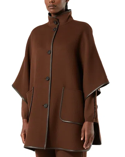 Marina Rinaldi Mrsbaita Cape Jacket In Brown
