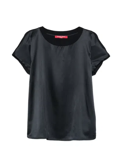 Marina Rinaldi Mrslirica Contrast-trim T-shirt In Black