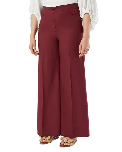 Marina Rinaldi Mrstempo Wide Leg Pants In Red