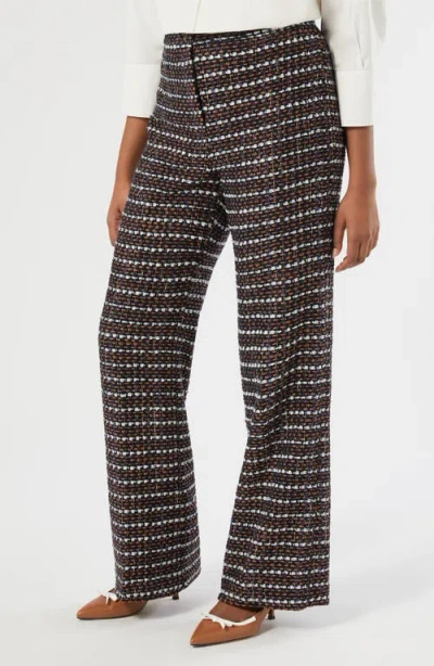 Marina Rinaldi Nafona Wide Leg Pants In Brown