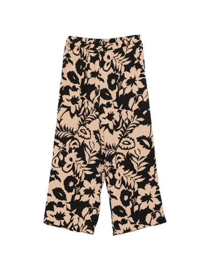 Marina Rinaldi Nnwbikini Floral-print Trousers In Black