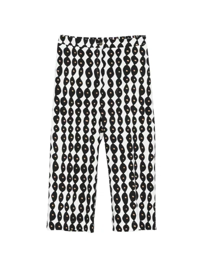 Marina Rinaldi Nnwfascino Patterned Trousers In White