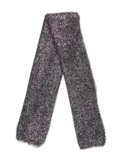 Pre-owned Marina Rinaldi Nylon Scarf W/ Tags In Silver