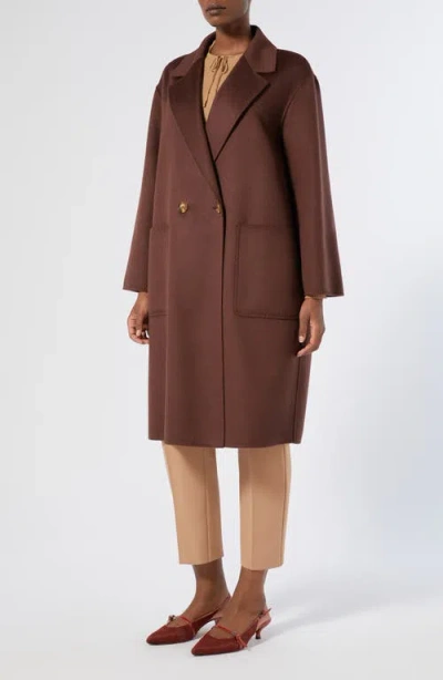 MARINA RINALDI MARINA RINALDI OCHE DOUBLE BREASTED WOOL COAT