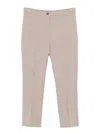 Marina Rinaldi Ombrina Pleated Trousers In Neutral