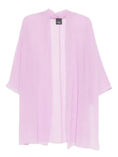 Marina Rinaldi Open-front Cardigan In Pink