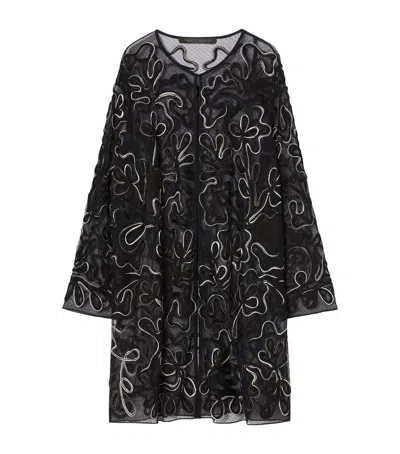 Marina Rinaldi Open-front Tosca Tunic In Black