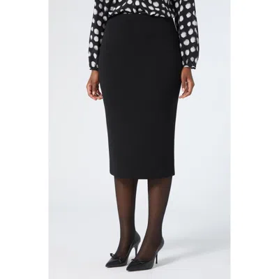 Marina Rinaldi Osaka Cady Pencil Skirt In Black