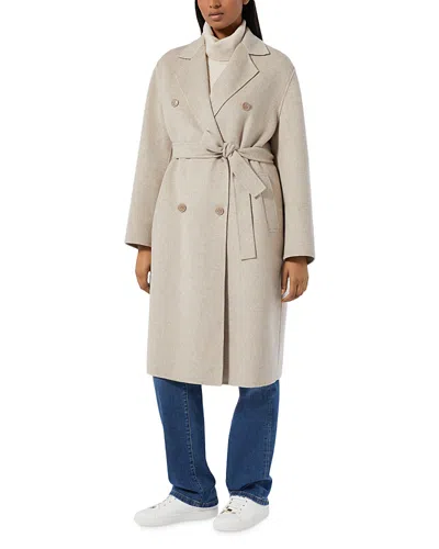 Marina Rinaldi Palio Ecru Coat In Gray