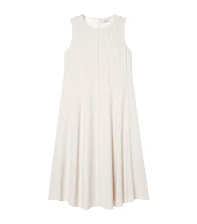 Marina Rinaldi Panelled A-line Midi Dress In Neutral