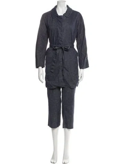 Pre-owned Marina Rinaldi Pant Set In Blue