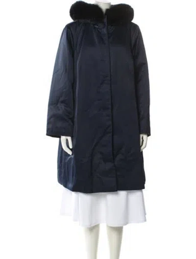Pre-owned Marina Rinaldi Parka In Blue