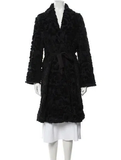 Pre-owned Marina Rinaldi Patterned Jacket In Black