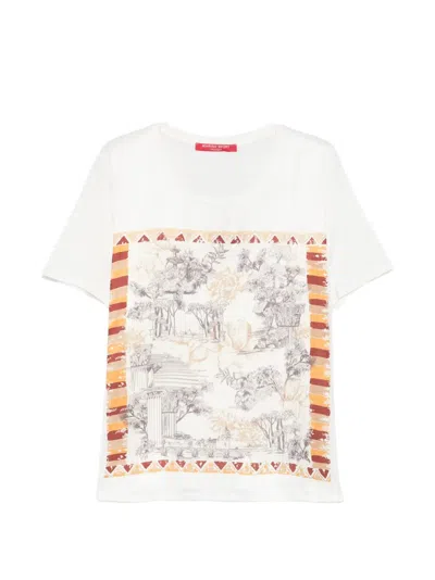 Marina Rinaldi Patterned T-shirt In White