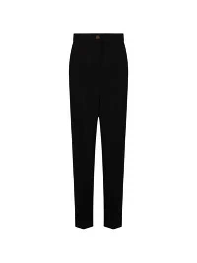 Marina Rinaldi Persona Pressed-crease Trousers In Black