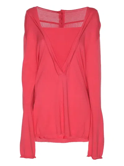 Pre-owned Marina Rinaldi Long-sleeve Sweater In Pink