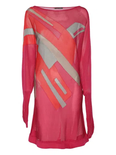 Pre-owned Marina Rinaldi Long-sleeve Sweater In Pink