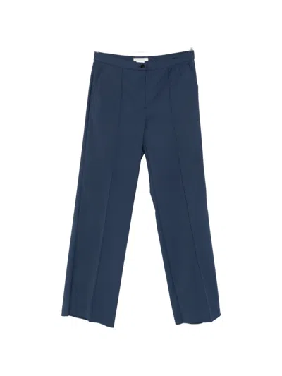 Marina Rinaldi Piroghe Pressed-crease Straight-leg Trousers In Blue