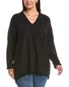 Marina Rinaldi Plus Azulene Wool-blend Sweater In Black