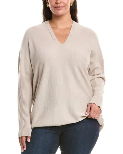 MARINA RINALDI MARINA RINALDI PLUS AZULENE WOOL-BLEND SWEATER