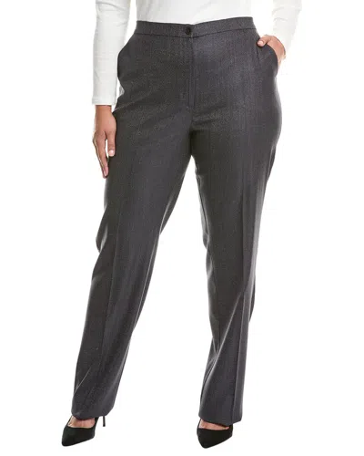 MARINA RINALDI MARINA RINALDI PLUS BANDA LONG WOOL & SILK-BLEND TROUSER