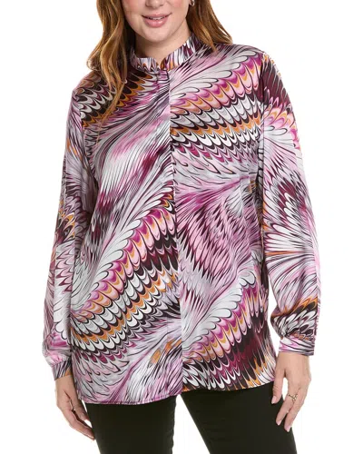 Marina Rinaldi Plus Basilica Shirt In Pink
