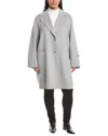 Marina Rinaldi Plus Cambra Wool-blend Coat In Gray