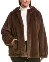 Marina Rinaldi Plus Caprera Coat In Brown