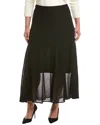 Marina Rinaldi Plus Dalmata Knitted Skirt In Black