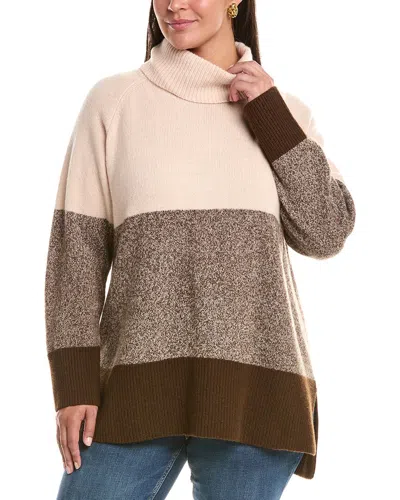 Marina Rinaldi Plus Danilo Wool Sweater In Brown