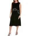 Shop Marina Rinaldi Plus Danzante Midi Dress